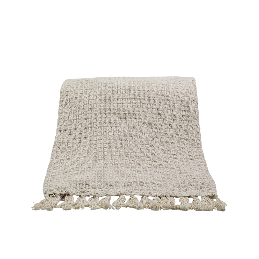 017696-v7zyN-first-_1 PIQUE ΡΙΧΤΑΡΙ ΔΙΑΚΟΣΜΗΤΙΚΟ 130x170cm ΒΑΜΒΑΚΙ ΜΠΕΖ POLYESTER 017696 - Image 1