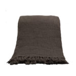 PIQUE ΡΙΧΤΑΡΙ ΔΙΑΚΟΣΜΗΤΙΚΟ 180x240cm ΒΑΜΒΑΚΙ MOCHA POLYESTER 017699