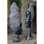JABARI ΔΙΑΚΟΣΜΗΤΙΚΗ ΦΙΓΟΥΡΑ 13x6x43cm POLYRESIN ΜΑΥΡΟ ΚΑΦΕ 017911 - Image 2