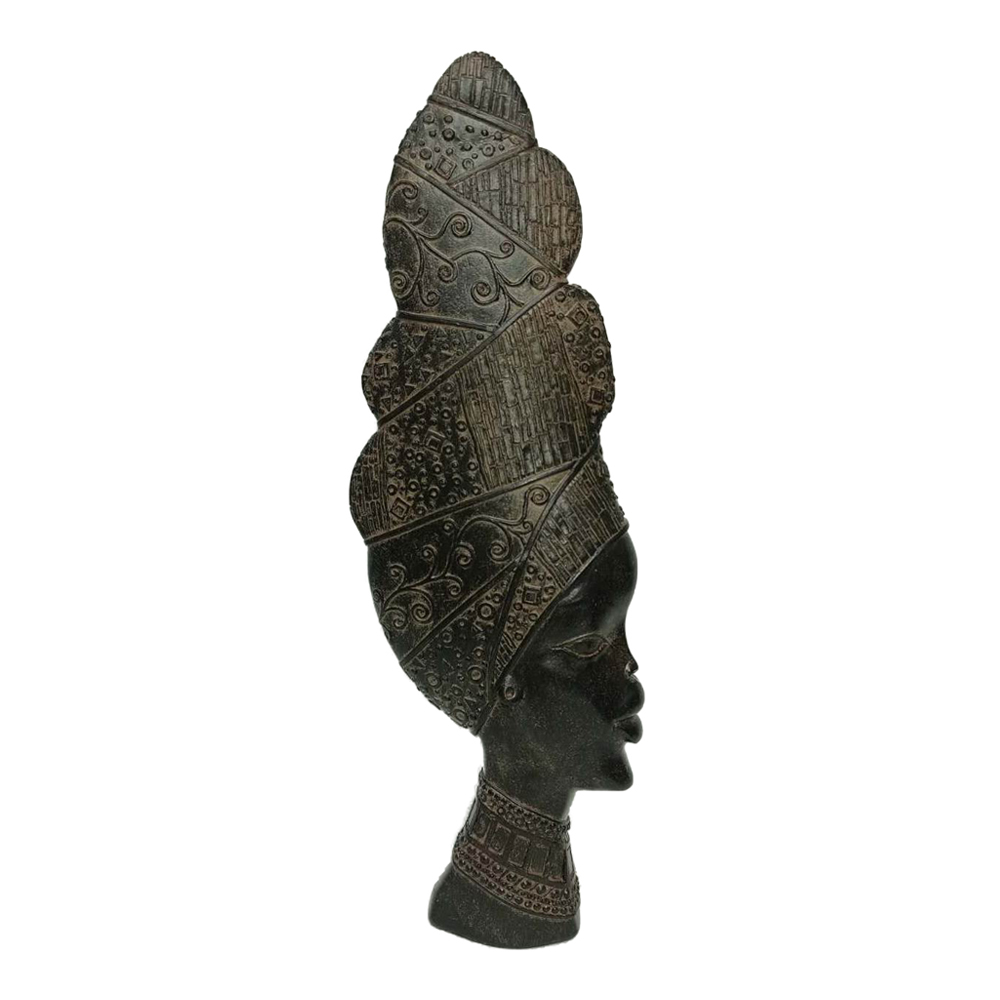017912-lY7O8-first-_1 JABARI ΔΙΑΚΟΣΜΗΤΙΚΗ ΦΙΓΟΥΡΑ 15x5x42cm POLYRESIN ΜΑΥΡΟ ΚΑΦΕ 017912 - Image 1