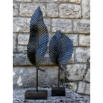 UMI ΔΙΑΚΟΣΜΗΤΙΚΟ TOTEM 13x9x57cm POLYRESIN ΜΑΥΡΟ ΜΕΤΑΛΛΟ 017916 - Image 2