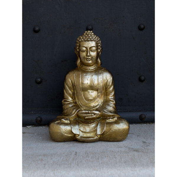 ADOM ΔΙΑΚΟΣΜΗΤΙΚΟ ΒΟΥΔΑΣ 25x17x35cm POLYRESIN ΧΡΥΣΟ 017930 - Image 2