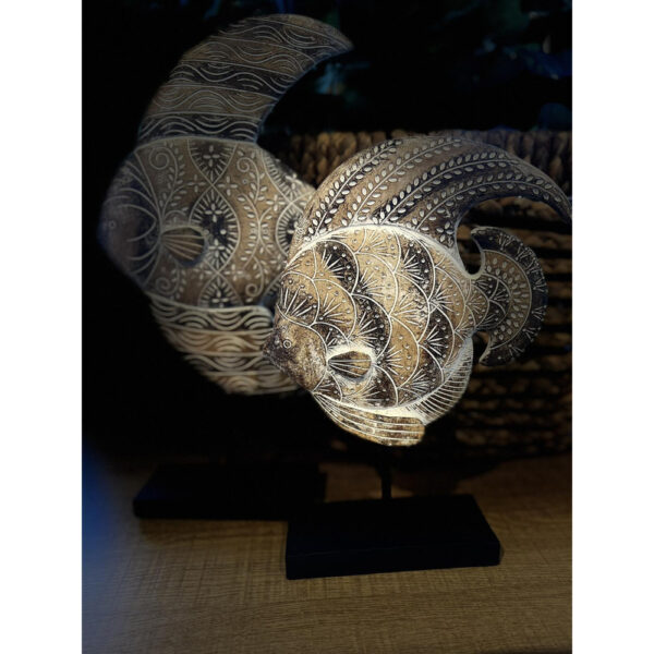 GOURAMI ΔΙΑΚΟΣΜΗΤΙΚΟ ΨΑΡΙ 19x6x25cm POLYRESIN ΚΑΦΕ 018005 - Image 3