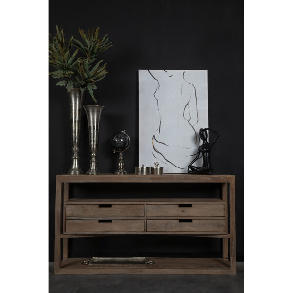 FIGURA ΠΙΝΑΚΑΣ ΔΙΑΚΟΣΜΗΣΗΣ 60x90x5cm ΚΑΜΒΑΣ ΛΕΥΚΟ ΜΑΥΡΟ ΞΥΛΟ 018115 - Image 3
