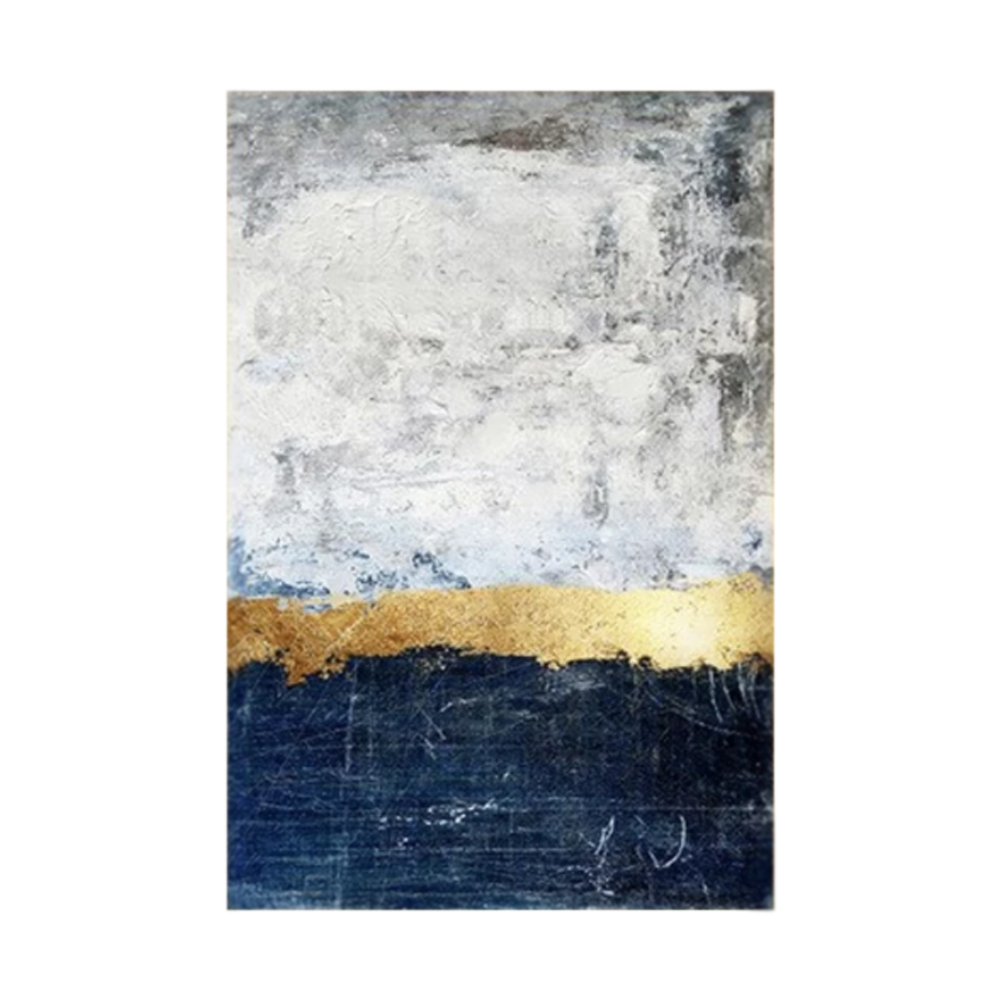 018118-bLnSO-first-_1 DAFUR ΠΙΝΑΚΑΣ ΔΙΑΚΟΣΜΗΣΗΣ 80x120x4cm ΚΑΜΒΑΣ ΓΚΡΙ ΜΠΛΕ ΞΥΛΟ ΧΡΥΣΟ 018118 - Image 1