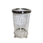 ARGENTUM ΒΑΣΗ ΡΕΣΩ 18x18x34cm ΓΥΑΛΙ ΔΙΑΦΑΝΟ ΑΣΗΜΙ ΑΛΟΥΜΙΝΙΟ 018192