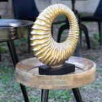 ADHARC ΔΙΑΚΟΣΜΗΤΙΚΟ TOTEM 32x10x35cm POLYRESIN ΧΡΥΣΟ ΜΑΥΡΟ 018335 - Image 4