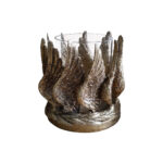 VOLE ΒΑΣΗ ΡΕΣΩ 15x15x18cm POLYRESIN ΧΡΥΣΟ 018539