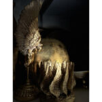 VOLE ΔΙΑΚΟΣΜΗΤΙΚΟ ΦΤΕΡΟ 15x11x46cm POLYRESIN ΧΡΥΣΟ ΑΝΤΙΚΕ 018542 - Image 3