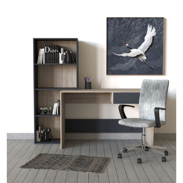 CRANE ΠΙΝΑΚΑΣ ΔΙΑΚΟΣΜΗΣΗΣ 83x83x5cm ΚΑΜΒΑΣ ΠΕΤΡΟΛ ΛΕΥΚΟ ΞΥΛΟ ΜΑΥΡΟ 018741 - Image 3