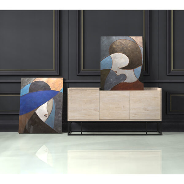 EL ΠΙΝΑΚΑΣ ΔΙΑΚΟΣΜΗΣΗΣ 76x100x4cm ΚΑΜΒΑΣ ΠΟΛΥΧΡΩΜΟ ΞΥΛΟ 018806 - Image 2