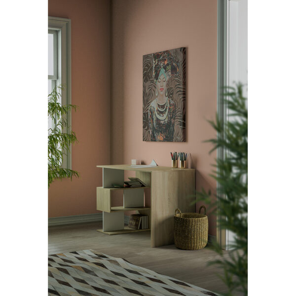 JUNGLE LADY ΠΙΝΑΚΑΣ ΔΙΑΚΟΣΜΗΣΗΣ 76x100x4cm ΚΑΜΒΑΣ ΠΟΛΥΧΡΩΜΟ ΞΥΛΟ 018820 - Image 3