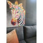 ZEBRA ΠΙΝΑΚΑΣ ΔΙΑΚΟΣΜΗΣΗΣ 80x120x4cm ΚΑΜΒΑΣ ΠΟΛΥΧΡΩΜΟ 018828 - Image 3