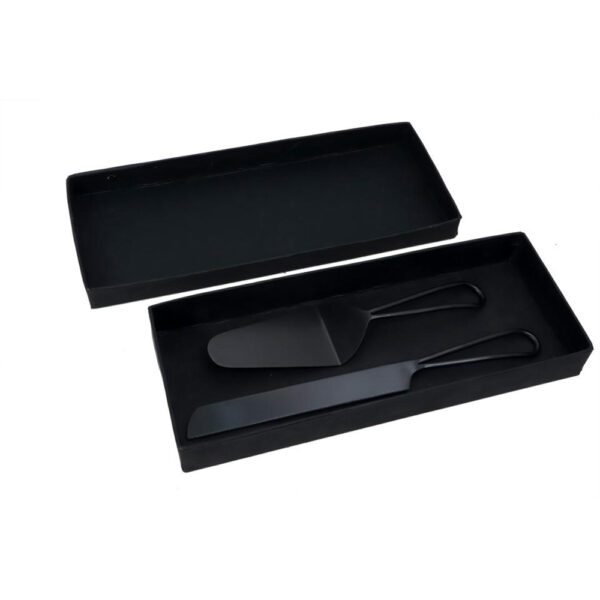 MATT SET ΣΕΡΒΙΡΙΣΜΑΤΟΣ ΓΛΥΚΟΥ 30x6x2cm ΑΤΣΑΛΙ ΜΑΥΡΟ 018936 - Image 2