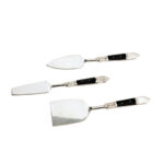 ROYAL SET ΣΕΡΒΙΡΙΣΜΑΤΟΣ ΤΥΡΙΩΝ SET 3ΤΜΧ 17x5x1cm ΑΤΣΑΛΙ ΜΑΥΡΟ RESIN 018961