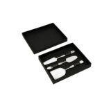 ROYAL SET ΣΕΡΒΙΡΙΣΜΑΤΟΣ ΤΥΡΙΩΝ SET 3ΤΜΧ 17x5x1cm ΑΤΣΑΛΙ ΜΑΥΡΟ RESIN 018961 - Image 2
