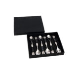 ROYAL ΚΟΥΤΑΛΙ ΓΛΥΚΟΥ SET 6TMX 15x3x1cm ΑΤΣΑΛΙ ΜΑΥΡΟ RESIN 018962 - Image 2