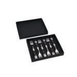 ROYAL ΠΙΡΟΥΝΙ ΓΛΥΚΟΥ SET 6TMX 15x2x1cm ΑΤΣΑΛΙ ΜΑΥΡΟ RESIN 018963 - Image 2