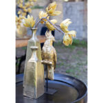 GLORY ΒΑΖΟ 10x10x30cm ΑΛΟΥΜΙΝΙΟ ΧΡΥΣΟ 019160 - Image 2