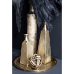 GLORY ΒΑΖΟ 10x10x30cm ΑΛΟΥΜΙΝΙΟ ΧΡΥΣΟ 019160 - Image 3