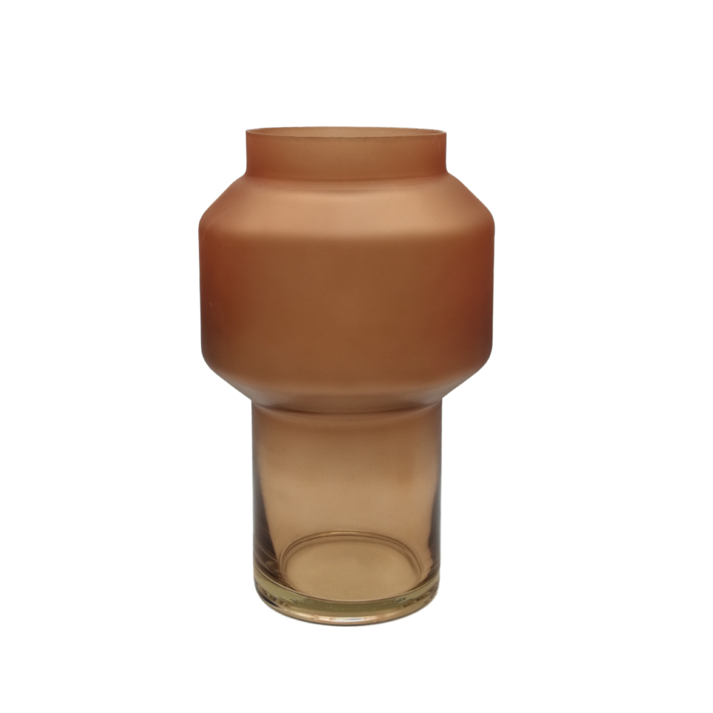 ozedf ZEME ΒΑΖΟ 15x15x24cm ΓΥΑΛΙ TERRACOTTA 019556 - Image 1