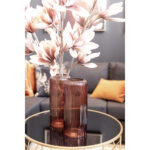 LIGNE ΒΑΖΟ 15x15x35cm ΓΥΑΛΙ ΚΑΦΕ 019579 - Image 3