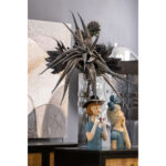 BAGUE ΒΑΖΟ 10x10x45cm ΓΥΑΛΙ ΓΑΛΑΖΙΟ 019589 - Image 3