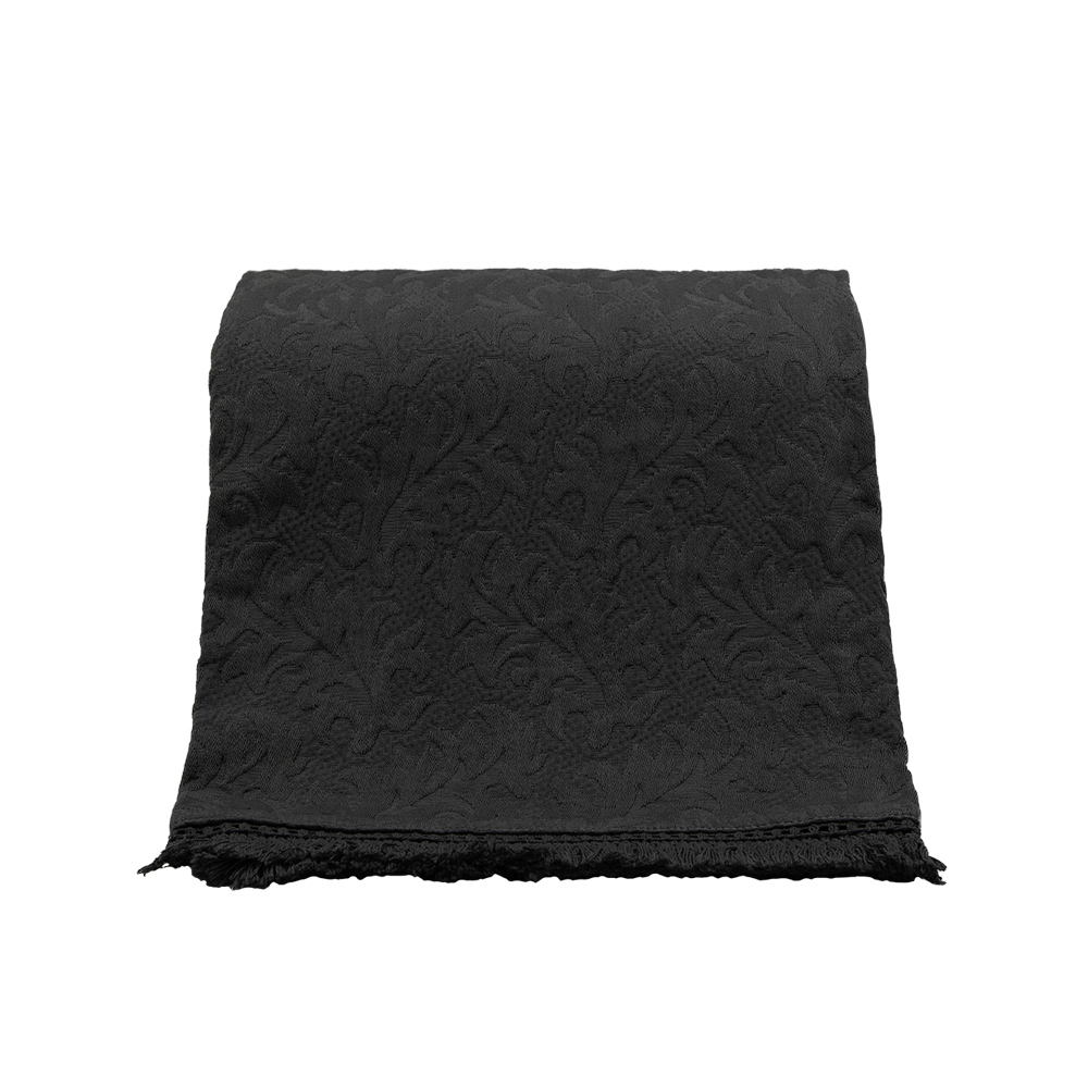 019624-pcwbo-first- DAMASKO ΡΙΧΤΑΡΙ ΔΙΑΚΟΣΜΗΤΙΚΟ 130x170cm ΒΑΜΒΑΚΙ ΓΚΡΙ ΣΚΟΥΡΟ 019624 - Image 1