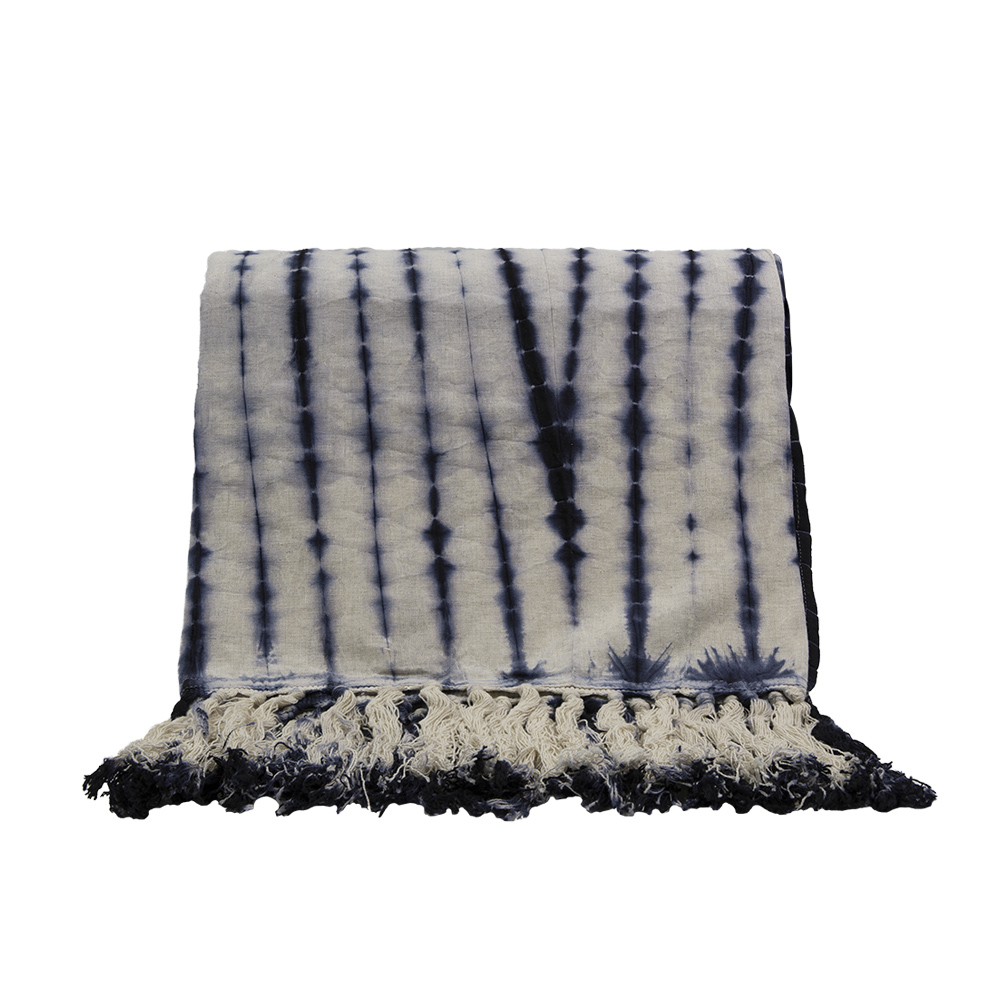 019630-Jwkjx-first-_1 AGADIR ΡΙΧΤΑΡΙ ΔΙΑΚΟΣΜΗΤΙΚΟ 150x230cm ΒΑΜΒΑΚΙ ΜΠΛΕ ΛΕΥΚΟ 019630 - Image 1