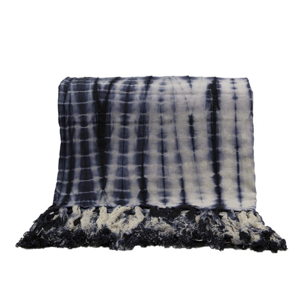 AGADIR ΡΙΧΤΑΡΙ ΔΙΑΚΟΣΜΗΤΙΚΟ 150x230cm ΒΑΜΒΑΚΙ ΜΠΛΕ ΛΕΥΚΟ 019630 - Image 2