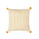 DANDI 2 ΔΙΑΚΟΣΜΗΤΙΚΟ ΜΑΞΙΛΑΡΙ 45x45cm ΒΑΜΒΑΚΙ ΛΕΥΚΟ ΚΙΤΡΙΝΟ 019652