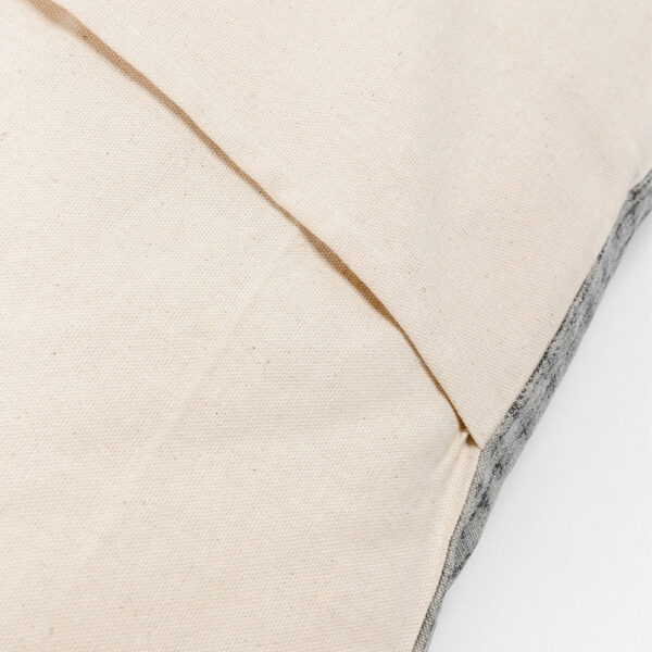 FLOW ΔΙΑΚΟΣΜΗΤΙΚΟ ΜΑΞΙΛΑΡΙ 60x60cm ΒΑΜΒΑΚΙ ΓΚΡΙ ΣΚΟΥΡΟ 019655 - Image 4