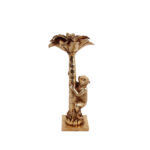 JAVAN ΚΗΡΟΠΗΓΙΟ 14x14x32cm POLYRESIN ΧΡΥΣΟ 019731