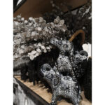 IRAMBA 4 ΔΙΑΚΟΣΜΗΤΙΚΟ ΕΛΕΦΑΝΤΑΣ 23x10x32cm POLYRESIN ΜΑΥΡΟ ΛΕΥΚΟ 019739 - Image 4