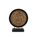 HAUSA 2 ΔΙΑΚΟΣΜΗΤΙΚΟ TOTEM 33x8x40cm POLYRESIN ΜΑΥΡΟ ΧΡΥΣΟ ΜΕΤΑΛΛΟ 019747