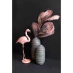 ROSEUS ΔΙΑΚΟΣΜΗΤΙΚΟ ΦΛΑΜΙΝΓΚΟ 24x12x46cm POLYRESIN ΡΟΖ 019754 - Image 3