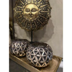 OSIRIS ΔΙΑΚΟΣΜΗΤΙΚΟ TOTEM 28x8x40cm POLYRESIN ΜΠΡΟΝΖΕ ΜΑΥΡΟ ΜΕΤΑΛΛΟ 019761 - Image 3