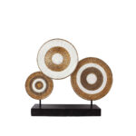 ANHOUR ΔΙΑΚΟΣΜΗΤΙΚΟ TOTEM 47x11x41cm POLYRESIN ΧΡΥΣΟ ΛΕΥΚΟ ΜΕΤΑΛΛΟ 019762