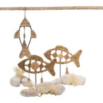 QUERSUS 2 ΔΙΑΚΟΣΜΗΤΙΚΟ ΨΑΡΙ 34x8x34cm POLYRESIN ΦΥΣΙΚΟ ΜΕΤΑΛΛΟ 019776 - Image 4