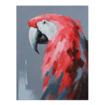 RED PARROT ΠΙΝΑΚΑΣ ΔΙΑΚΟΣΜΗΣΗΣ 76x100x4cm ΚΑΜΒΑΣ ΞΥΛΟ 019886
