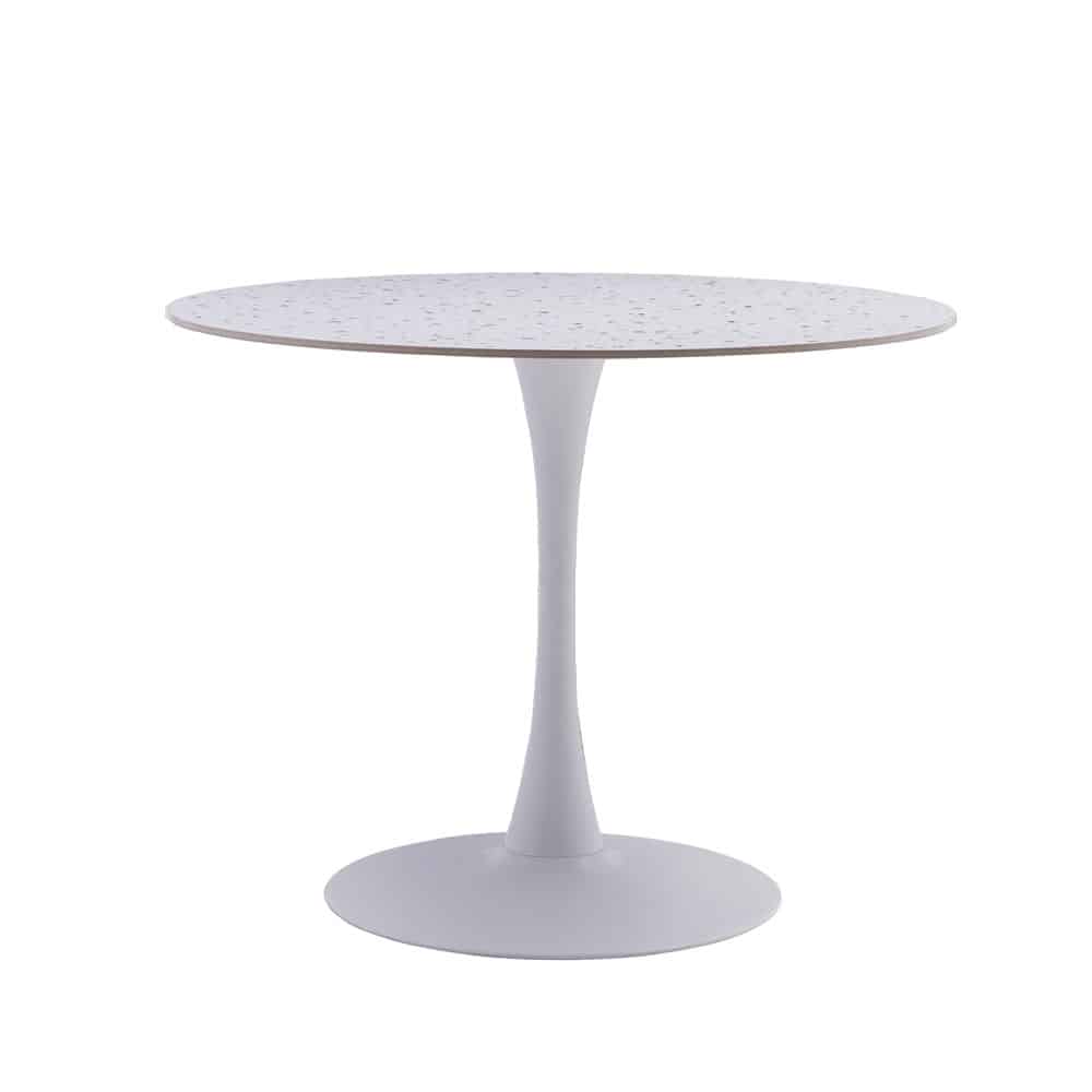 02-0650-M8c68-first-_1 NOUGAT ΤΡΑΠΕΖΙ ΡΟΤΟΝΤΑ TERRAZZO 100x100x75cm 02-0650 - Image 1
