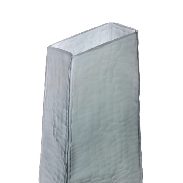 MEISSEL ΒΑΖΟ 15x9x40cm ΓΥΑΛΙ ΓΚΡΙ 020149 - Image 4