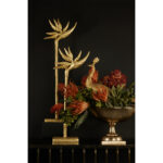 PARADISE BIRD ΔΙΑΚΟΣΜΗΤΙΚΟ ΛΟΥΛΟΥΔΙ 23x9x75cm POLYRESIN ΧΡΥΣΟ 020416 - Image 2