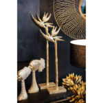 PARADISE BIRD ΔΙΑΚΟΣΜΗΤΙΚΟ ΛΟΥΛΟΥΔΙ 23x9x75cm POLYRESIN ΧΡΥΣΟ 020416 - Image 3