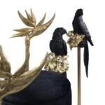 PARADISE BIRD ΔΙΑΚΟΣΜΗΤΙΚΟ ΛΟΥΛΟΥΔΙ 23x9x75cm POLYRESIN ΧΡΥΣΟ 020416 - Image 4