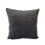 PLISSE ΔΙΑΚΟΣΜΗΤΙΚΟ ΜΑΞΙΛΑΡΙ 45x45cm ΒΕΛΟΥΔΟ ΓΚΡΙ 020445