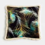 FEATHERS ΔΙΑΚΟΣΜΗΤΙΚΟ ΜΑΞΙΛΑΡΙ 45x45cm ΒΕΛΟΥΔΟ ΠΟΛΥΧΡΩΜΟ 020456