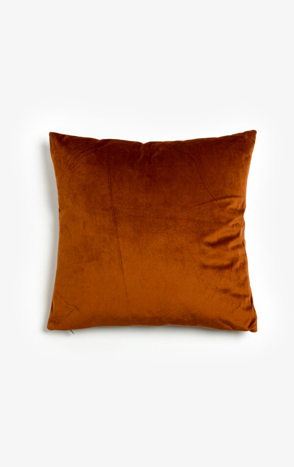 SUNRISE ΔΙΑΚΟΣΜΗΤΙΚΟ ΜΑΞΙΛΑΡΙ 45x45cm ΒΕΛΟΥΔΟ TERRACOTTA ΧΡΥΣΟ 020457 - Image 2