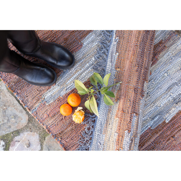 FLAME ΧΑΛΑΚΙ 60x90cm ΔΕΡΜΑ ΚΑΦΕ ΜΠΕΖ 020499 - Image 3