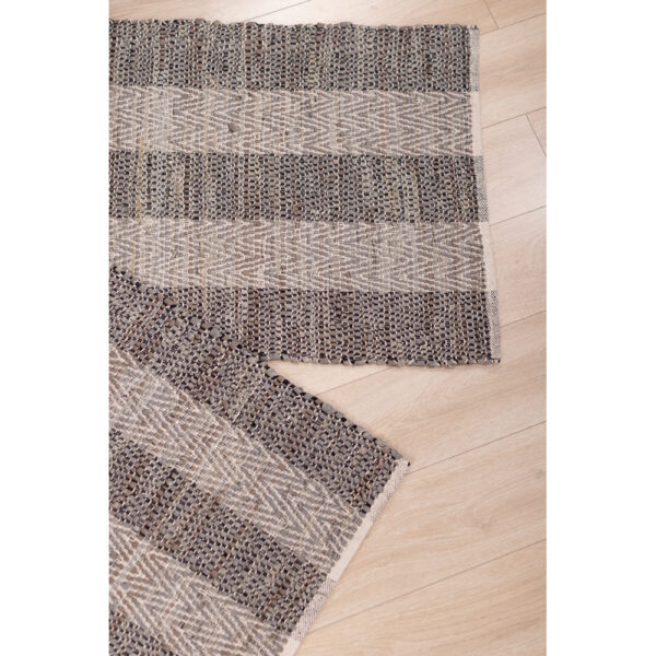 FISHBONE ΧΑΛΑΚΙ 60x90cm ΔΕΡΜΑ ΓΚΡΙ ΜΠΕΖ 020501 - Image 2